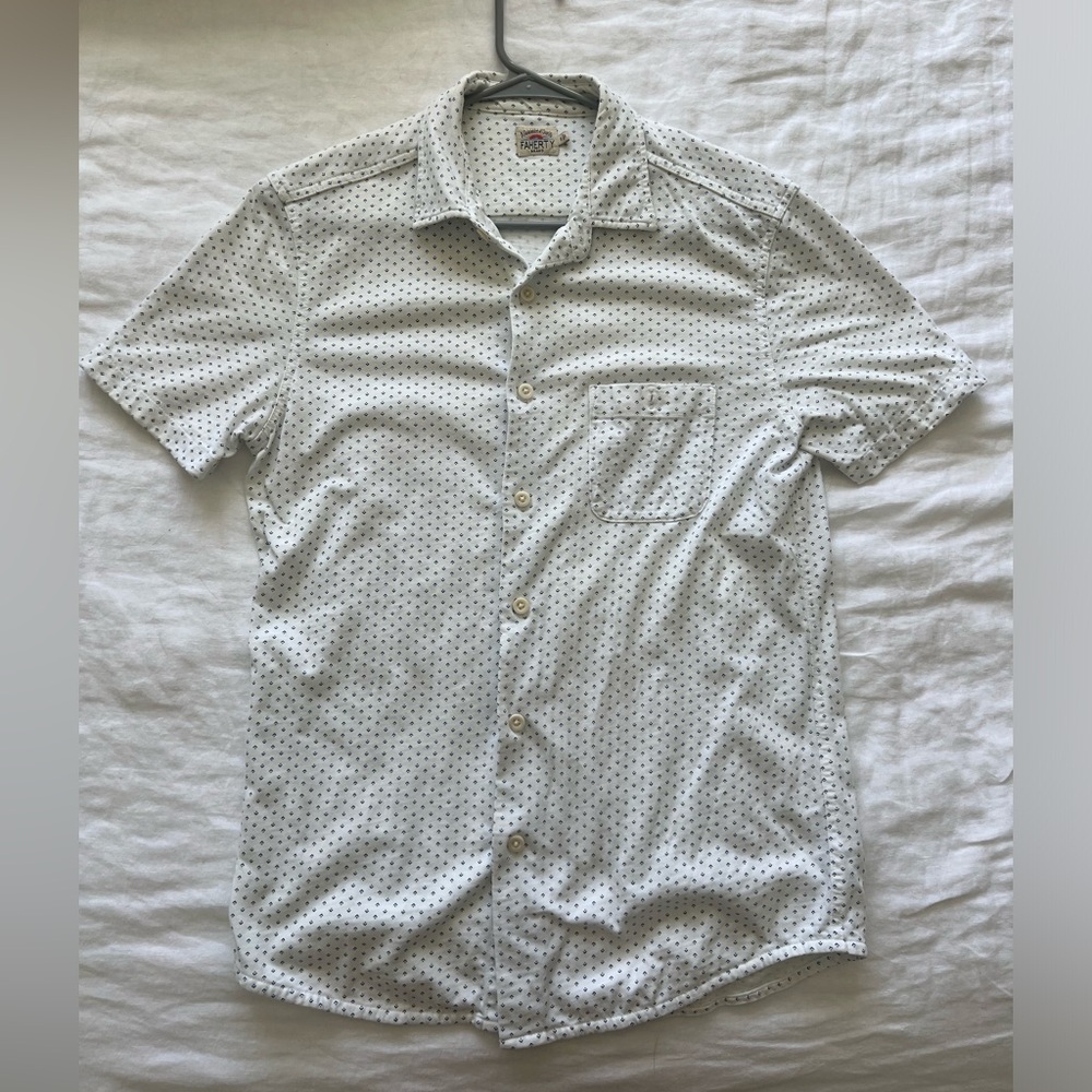 Men’s Faherty Short Sleeve Button Up Size Small